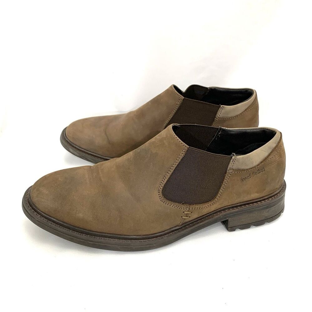 Josef Seibel Men’s Size 11-11.5 Chelsea Leather Boots Slip On Comfort Shoes